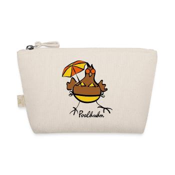 RIKELS Design: Poolhuhn 2026 - Bio-Täschchen - Natur - Vorne