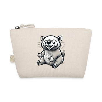 Small Seated Animal: Cartoon - Organic Pouch - nature - Front