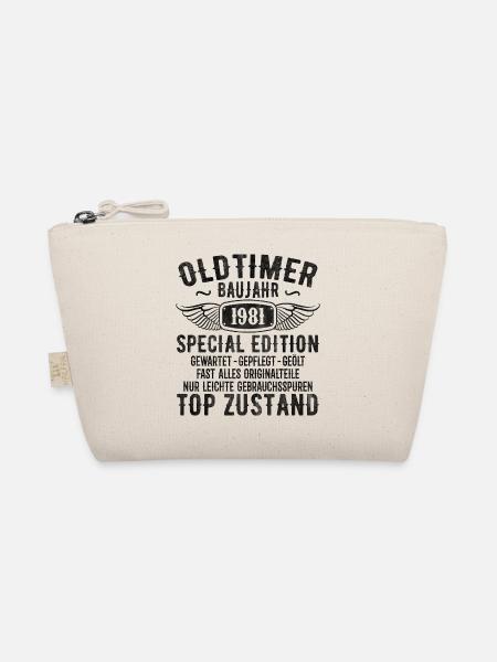 Vintage 1981 Geburtstagsgeschenk 1981 Baujahr - Bio-Täschchen - Natur