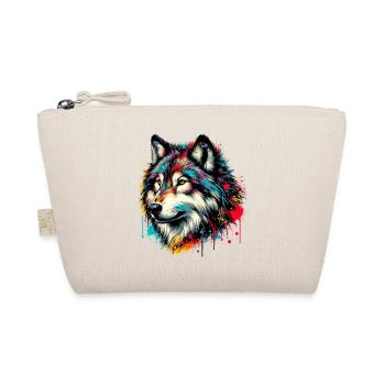 Wolf - Organic Pouch - nature - Front