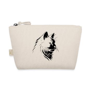 cat, cat motif, cute, gift, gift ideas - Organic Pouch - nature - Front