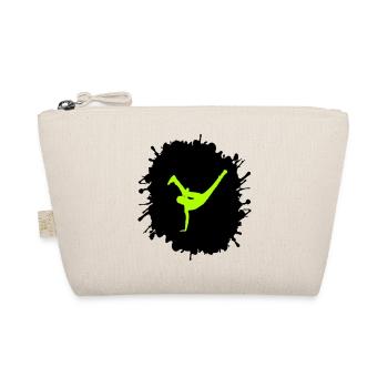 splatter breakdance - Bio-Täschchen - Natur - Vorne