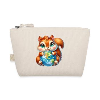 Cute Squirrel Environmental Protection Earth - Organic Pouch - nature - Front