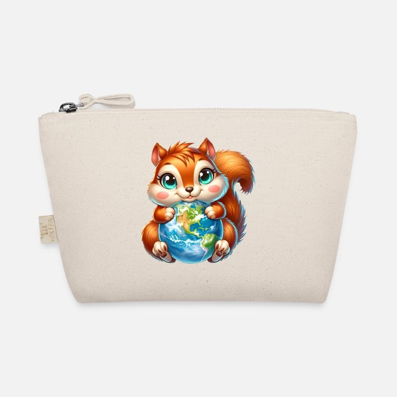 Süßes Eichhörnchen Umweltschutz Erde Bio-Täschchen