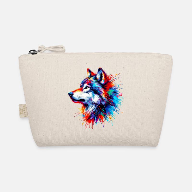 Wolf - Bio-Täschchen - Natur