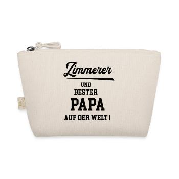 Bester Papa Zimmerer Zimmerei Zimmermann Vater - Bio-Täschchen - Natur - Vorne