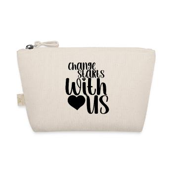 Frase - Le changement commence avec nous - Corazón - Trousse biologique - nature - Devant