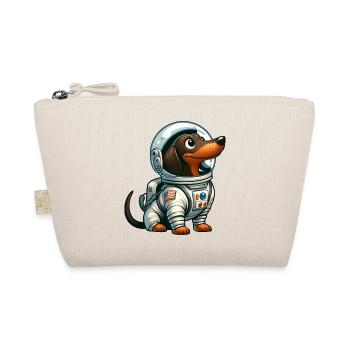 Dachshund Astronaut in Space Adventure - Organic Pouch - nature - Front
