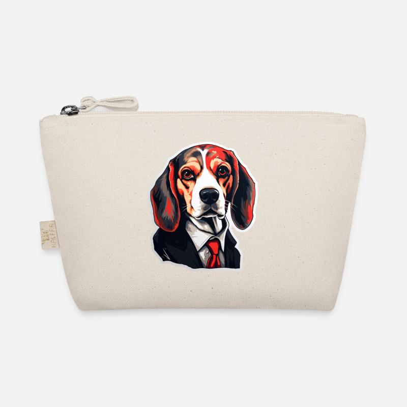 Beagle in a suit Organic Pouch
