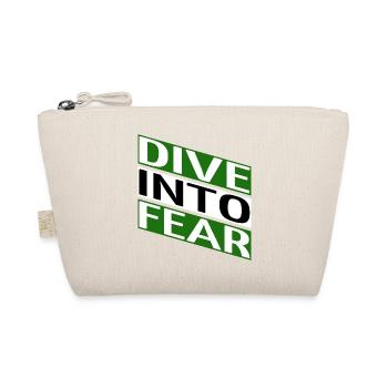 funny sayings bungee jumping courage mindset - Organic Pouch - nature - Front