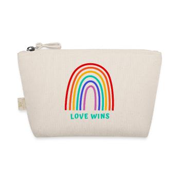 Love wins - Organic Pouch - nature - Front