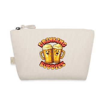 Bier Drinking Buddies Partnerlook Bierkrüge Lustig - Bio-Täschchen - Natur - Vorne