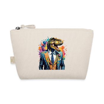 Dinosaur in a suit - Organic Pouch - nature - Front