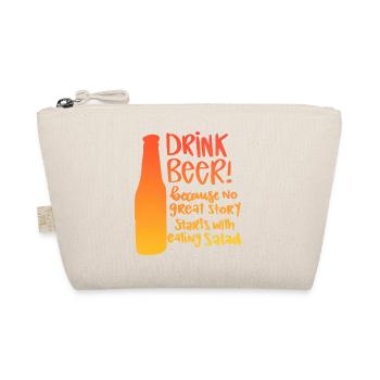 Drink Beer - Bio-Täschchen - Natur - Vorne