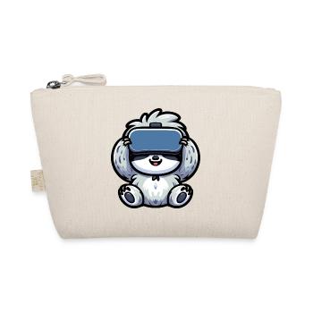 Cute Sloth VR Gamer Cartoon Virtual Reality - Organic Pouch - nature - Front
