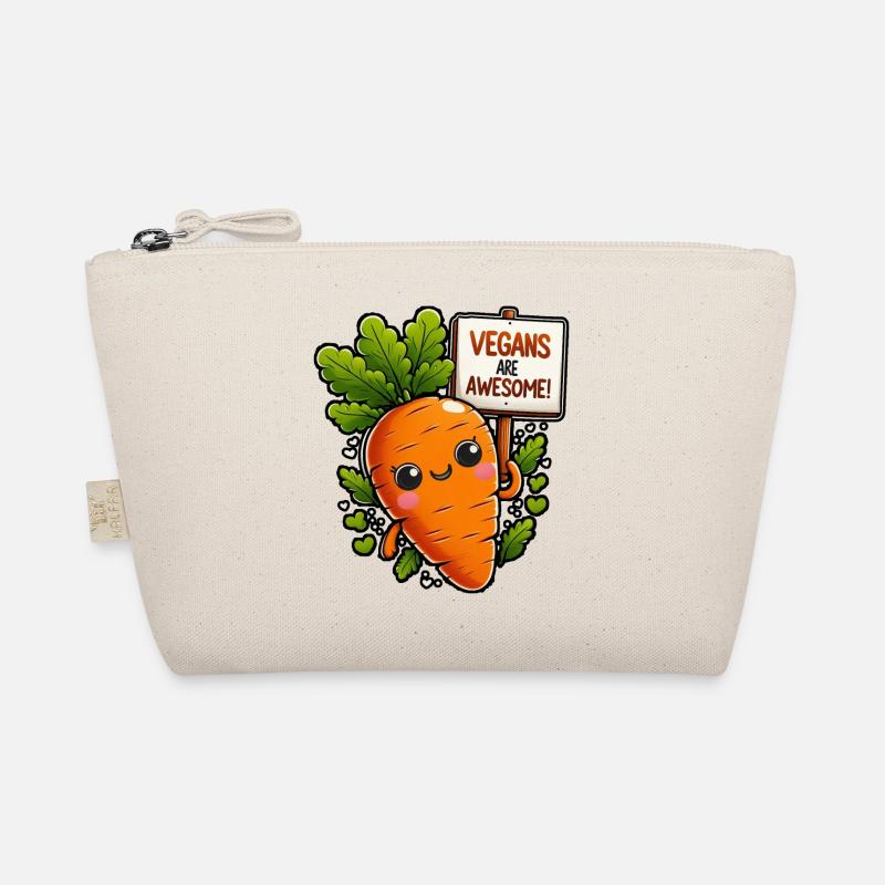 Vegan carrot mascots are great Organic Pouch