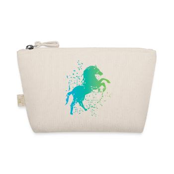Horse illustration explosion art icon icon - Organic Pouch - nature - Front