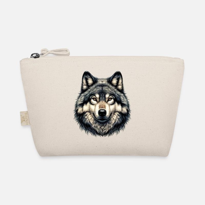 Wolf - Bio-Täschchen - Natur
