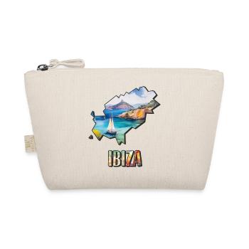 Aquarell Landkarte Ibiza - Bio-Täschchen - Natur - Vorne