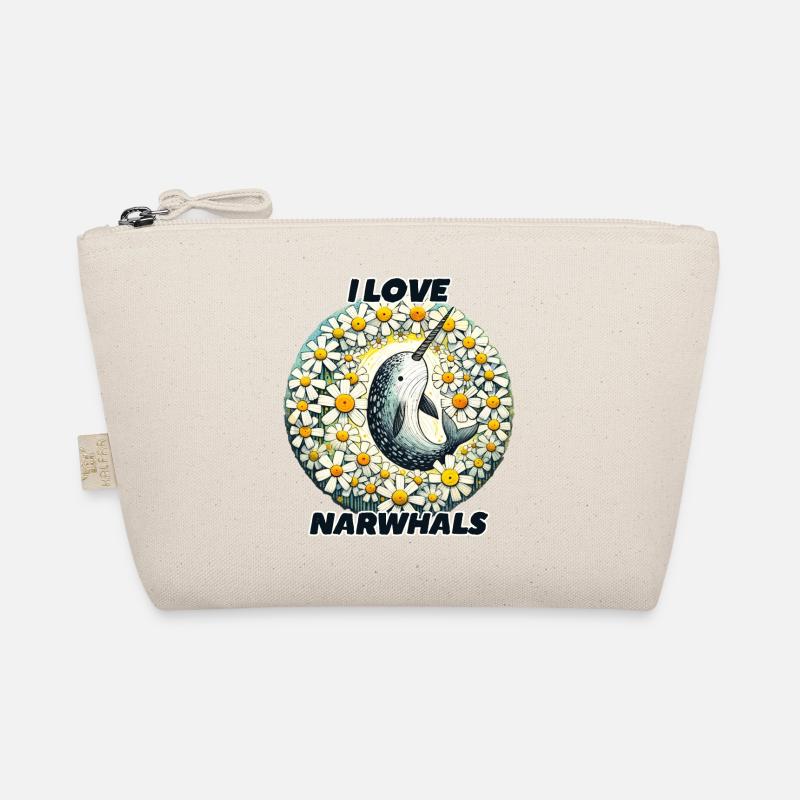 I Love Narwhals Organic Pouch