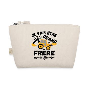Je vais être grand frère annonce naissance cadeau - Trousse biologique - nature - Devant