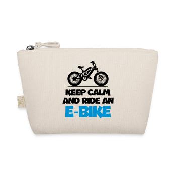Keep Calm and Ride An E Bike - Bio-Täschchen - Natur - Vorne