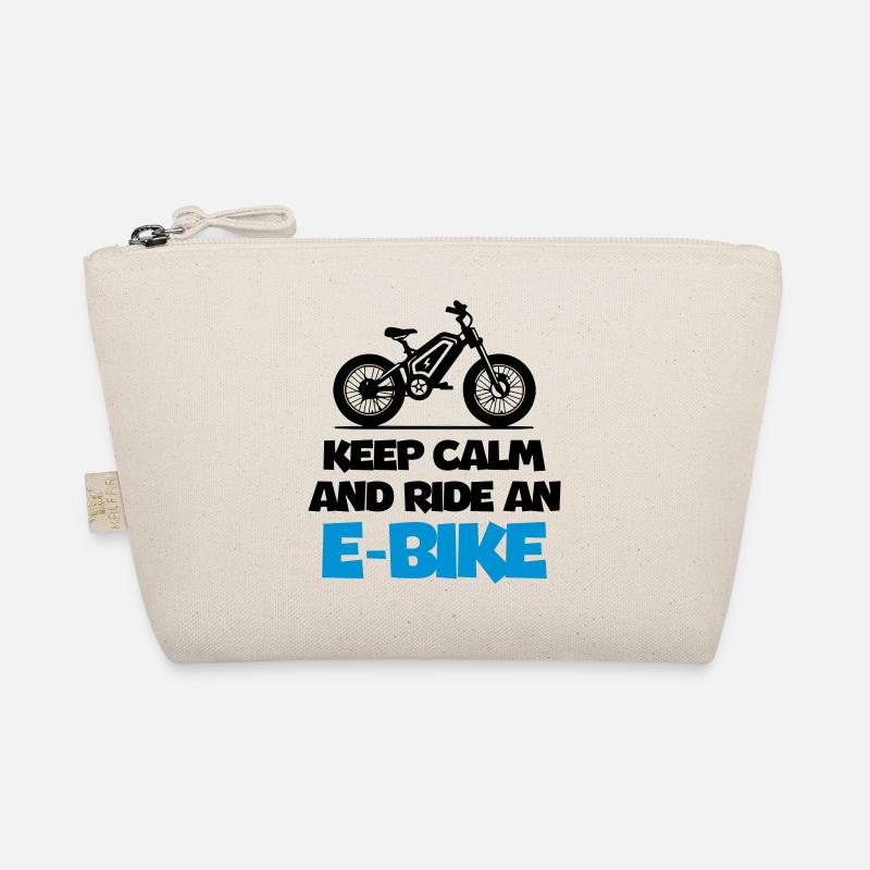 Keep Calm and Ride An E Bike Bio-Täschchen