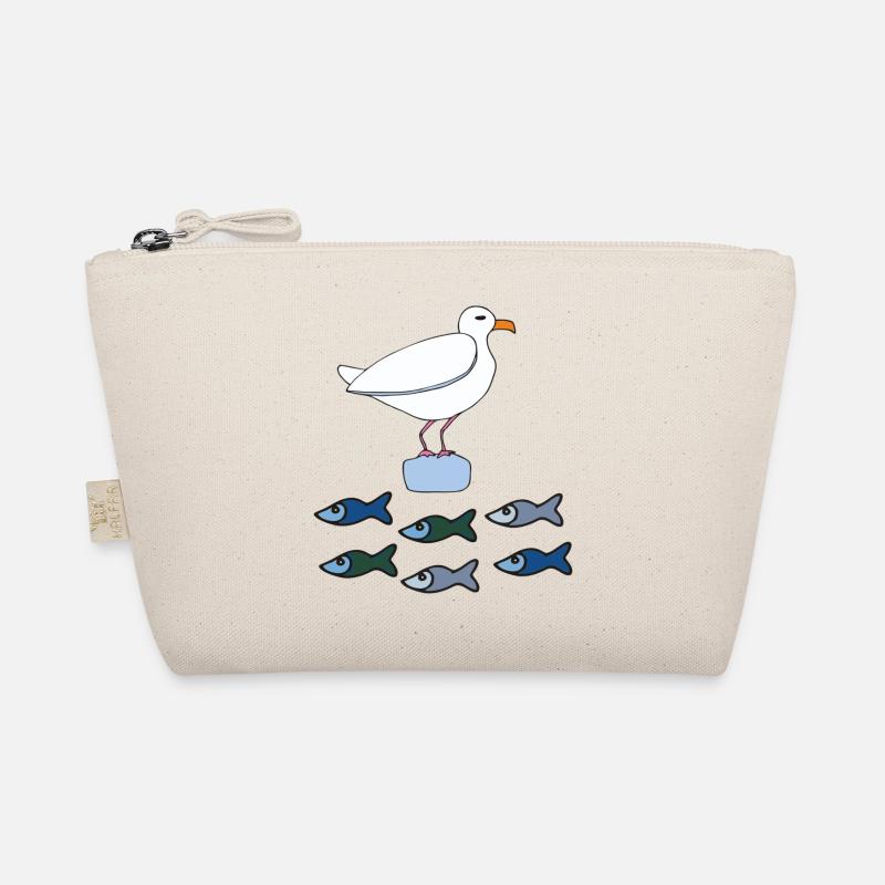 möve mit fischen Bio-Täschchen