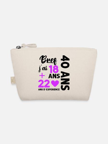 Bref j' ai 40 ans humour 40 ème anniversaire - Trousse biologique - nature
