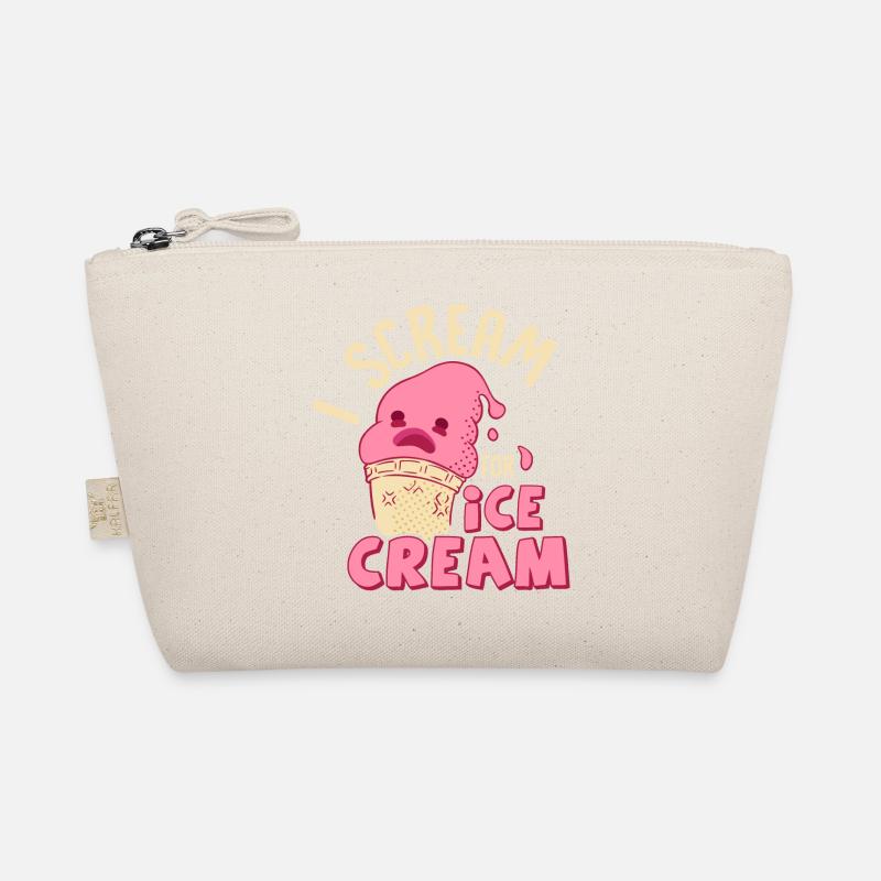 I Scream For Ice Cream Cone Scoop Summer Organic Pouch