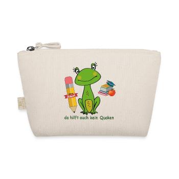 Back to School, Frosch - Bio-Täschchen - Natur - Vorne