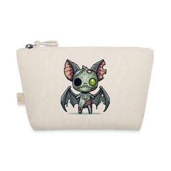 Creepy Zombie Bat for Halloween Fun - Organic Pouch - nature - Front