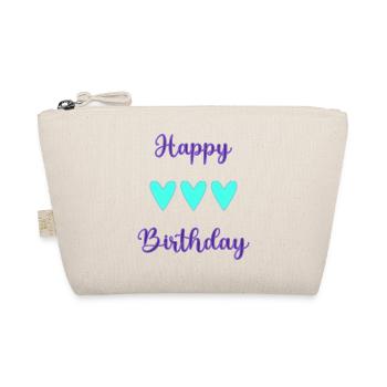 ALLES GUTE ZUM GEBURTSTAG. ALLES GUTE ZUM GEBURTSTAG. JAHRESTAG. - Bio-Täschchen - Natur - Vorne