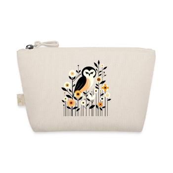 Floral Owl - Organic Pouch - nature - Front