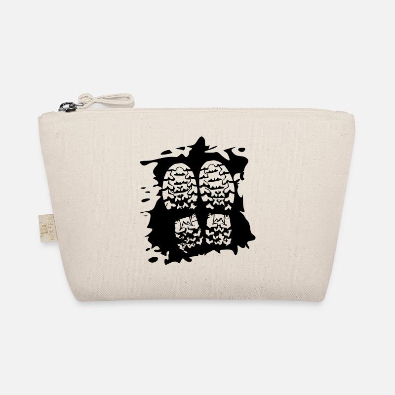 Twin Trails - Empreintes de chaussures [Noir] Trousse biologique