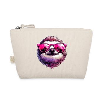 Sloth with Sunglasses - Organic Pouch - nature - Front