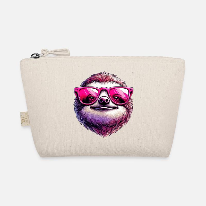 Sloth with Sunglasses Organic Pouch