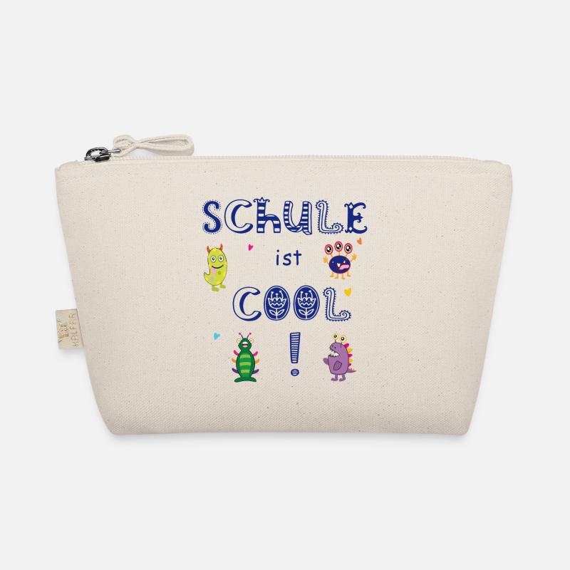 Schule ist Cool Einschulung - Bio-Täschchen - Natur