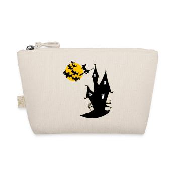 Maison de sorcière avec lune et chauves-souris - Trousse biologique - nature - Devant