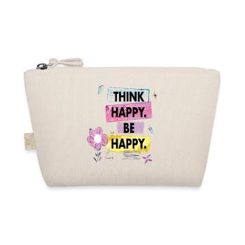 Think Happy, Be Happy - Organic Pouch - nature - Front