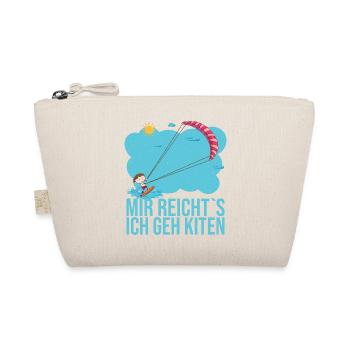 Mir reicht es ich geh kiten das ist mein Hobby - Bio-Täschchen - Natur - Vorne