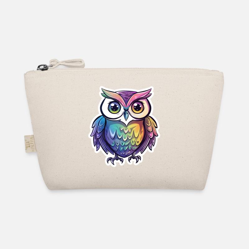 Niedliche Eule Kawaii Maskottchen Bio-Täschchen