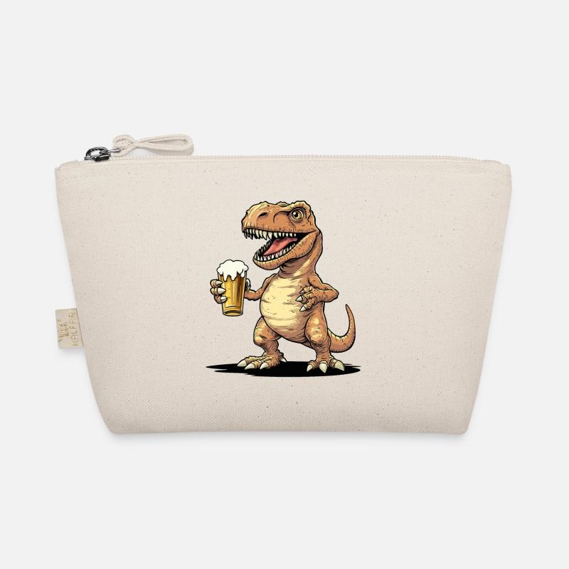 Dinosaur Beer Dino T-Rex Beer Glass Pils Funny Organic Pouch