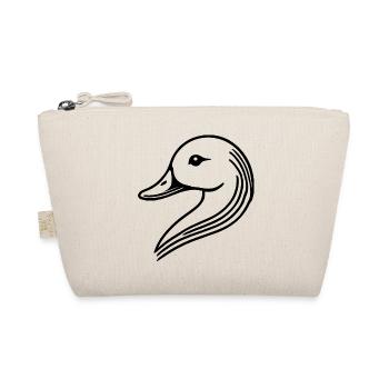 Tête de silhouette de cygne de canard minimaliste - Trousse biologique - nature - Devant