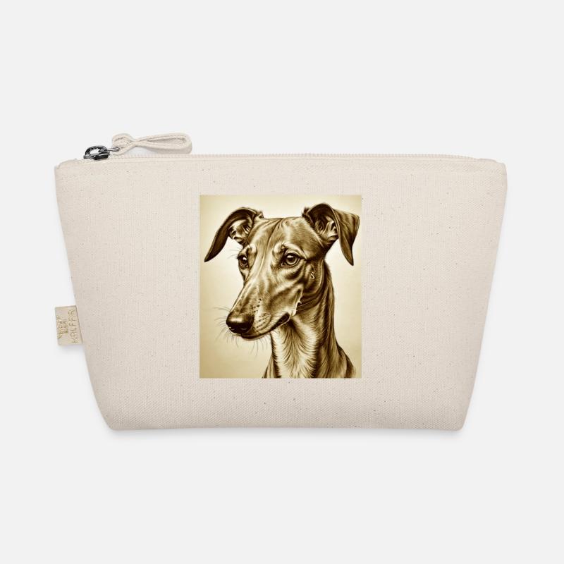 Windhund Kopf Bio-Täschchen