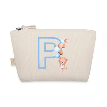 Lettre p bleue ours - Trousse biologique - nature - Devant