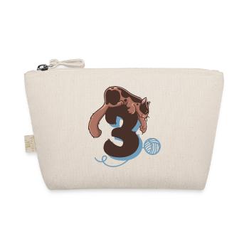 Cat Number 3 - Organic Pouch - nature - Front