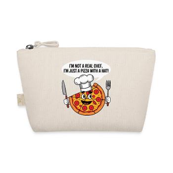 Pizza Chef Humour T-Shirt - Trousse biologique - nature - Devant