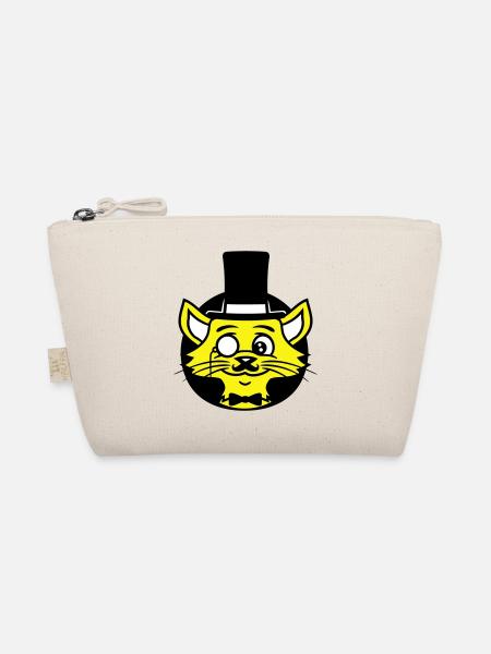 Sir Cat Gentleman Chapeau haut de forme Monocle Rich Gentleman - Trousse biologique - nature - Devant