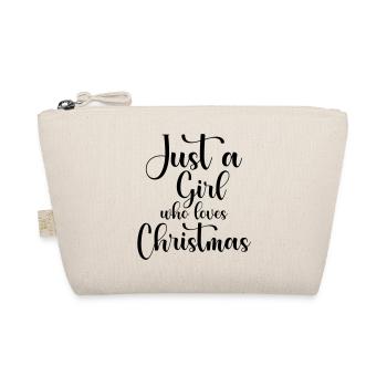 Girl Loves Christmas - Bio-Täschchen - Natur - Vorne